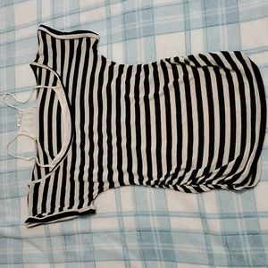 BLUE SKETCH Striped Top